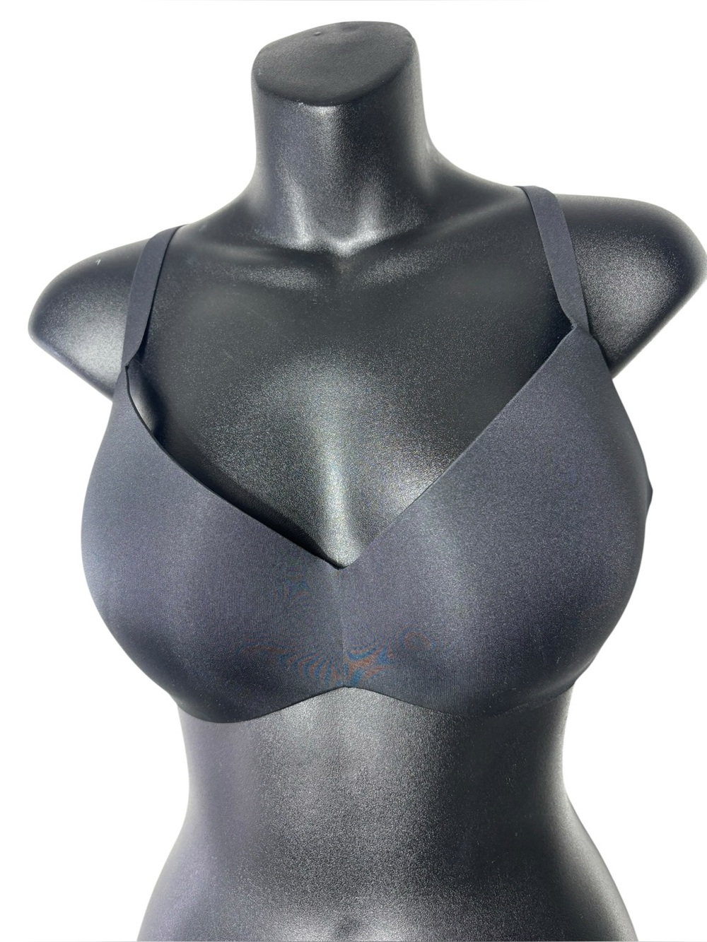 Skims womens 36D wireless form push up plunge bra onyx new